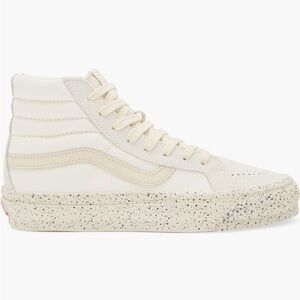 Vans Sk8-Hi Sneaker in Off-White and Speckled Cream